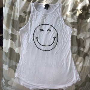 Smiley face tank top